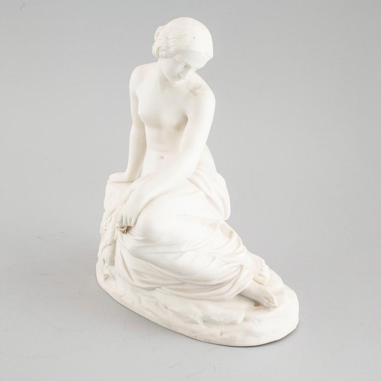 WILLIAM CALDER MARSHALL, after, a parian figurine, signed, early 20th century.