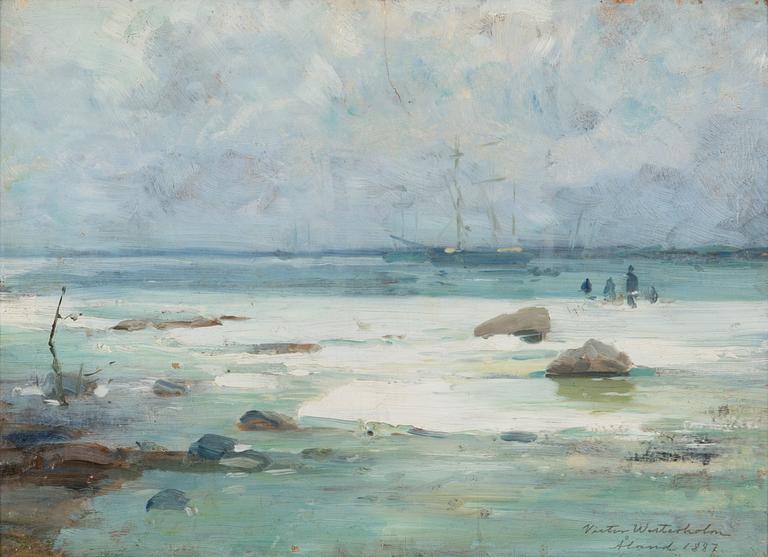 Victor Westerholm, A shore view from the Åland Islands.