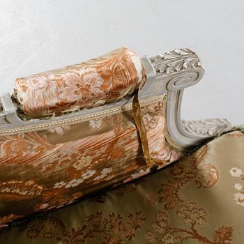 A Louis XVI style bergère, early 20th century.