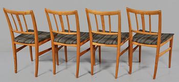 STOLAR, 4 st, "Talavid", Carl Malmsten, Waggeryds Möbelfabrik AB, 1950/60-tal.