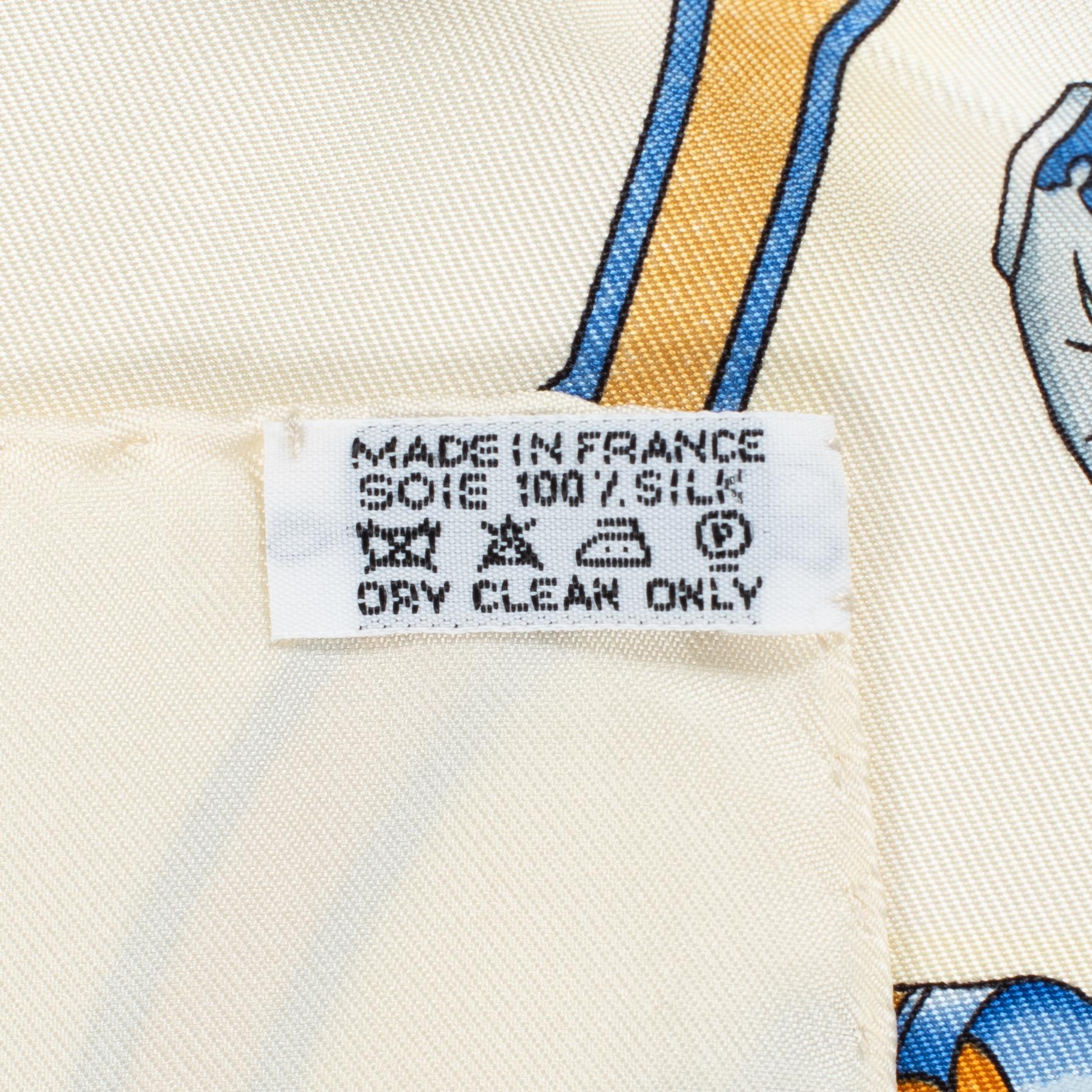 Hermès, scarf, "Qu'importe le flacon".