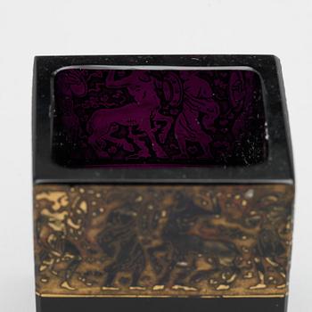 SKÅL, glas, Moser Karlsbad, signerad.