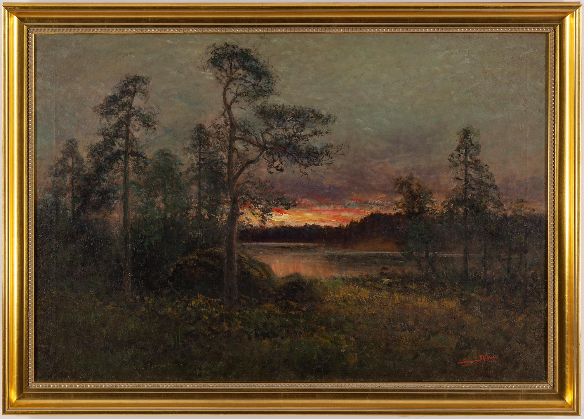 SEVERIN NILSON, olja på duk, signerad.