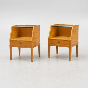 A pair of Swedish Modern bedside tables, 1940's.