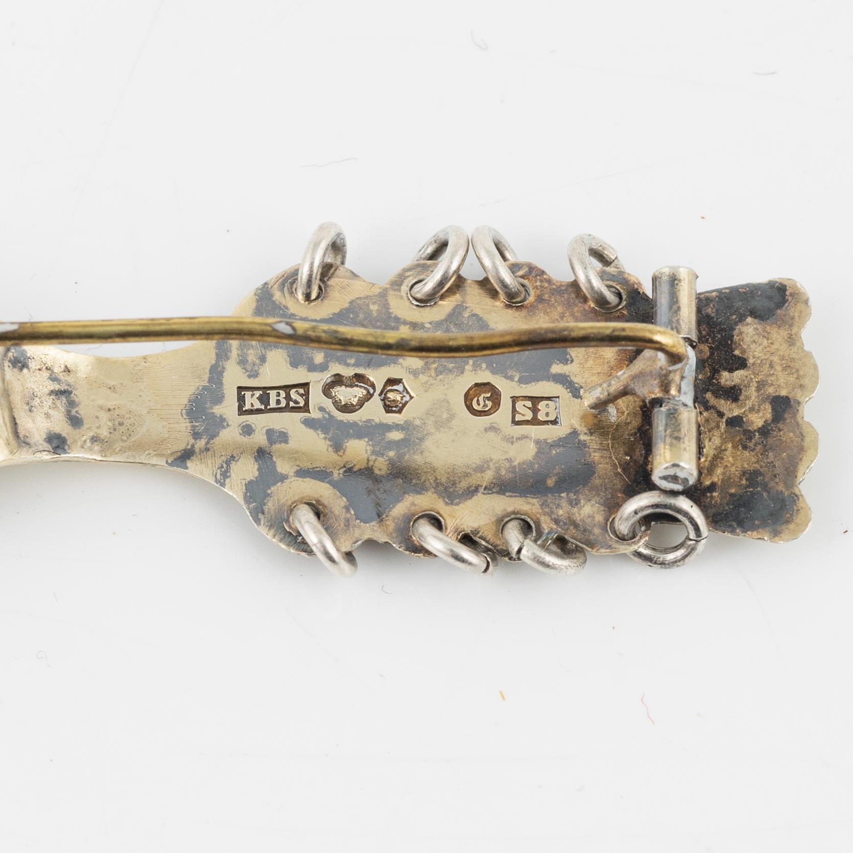 Four pieces of Sami silver, 19th-20th Century.