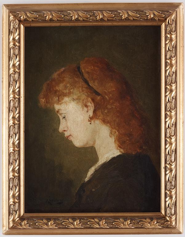 August Jernberg, Portrait of the artist's daughter.