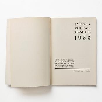 Catalogue, "Svensk stil och standard 1933".