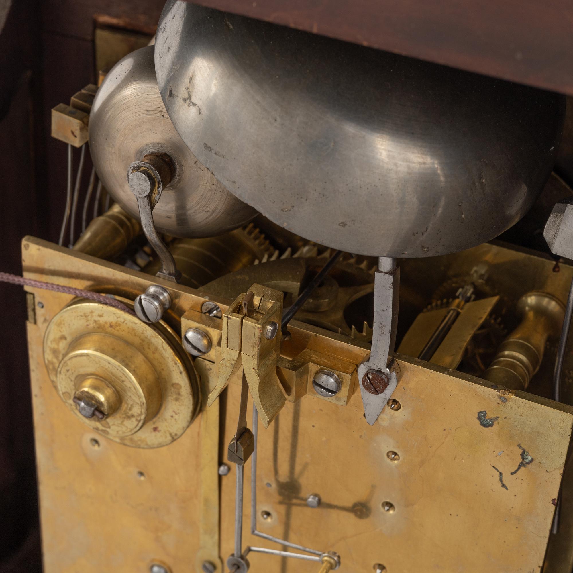 A bracket clock, signed Peter Green, Apenrade. Denmark, 18th century.