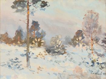Lindorm Liljefors, Vinterlandskap.