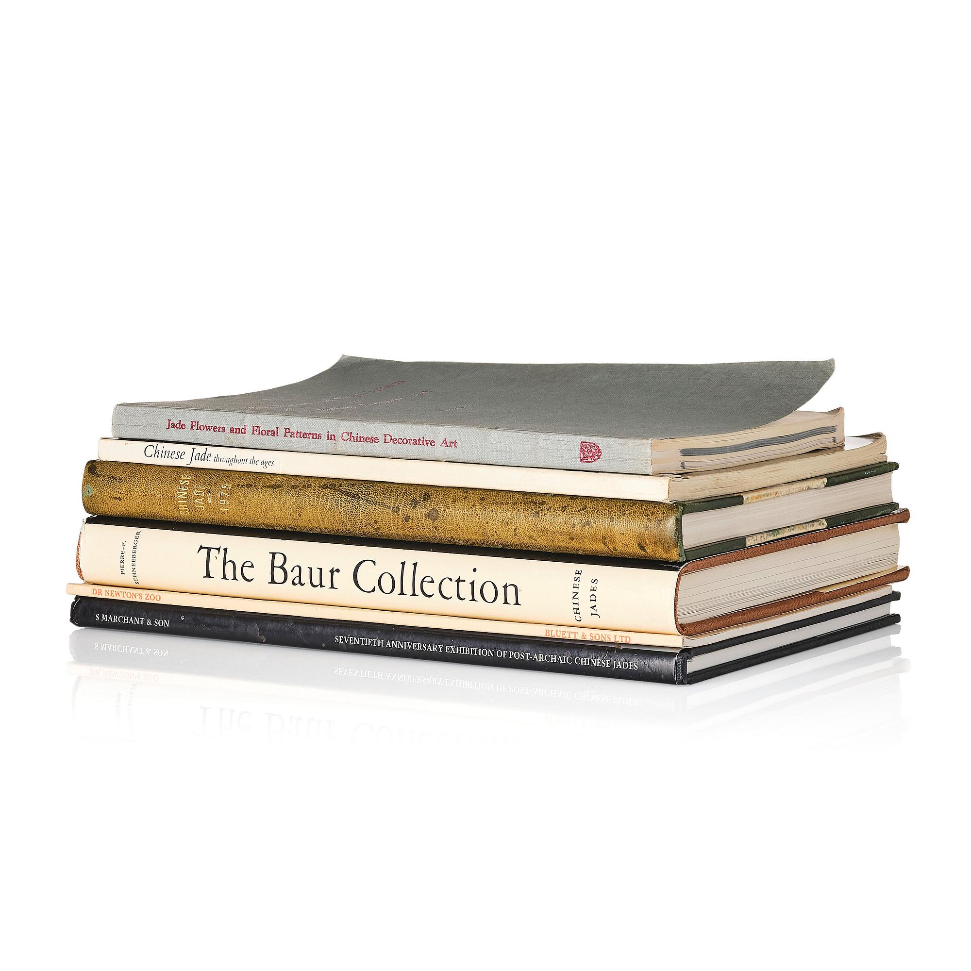 A collectors library, part I, a set of six volumes on Chinese Jade.