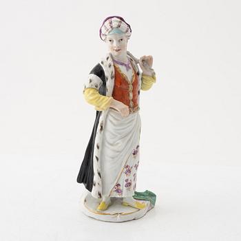 A Fürstenberg porcelain figurine, 18th Century.