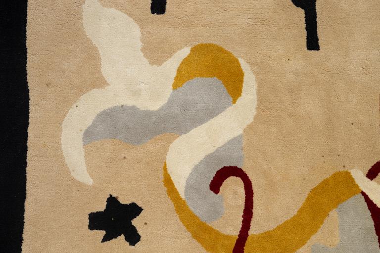 Rug, tufted, design attributed to Voldermar Boberman, 270 x 155 cm.