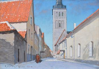 268. Andrei Afanasevich Jegorov, KAUPUNKINÄKYMÄ, TALLINN, (REVAL).