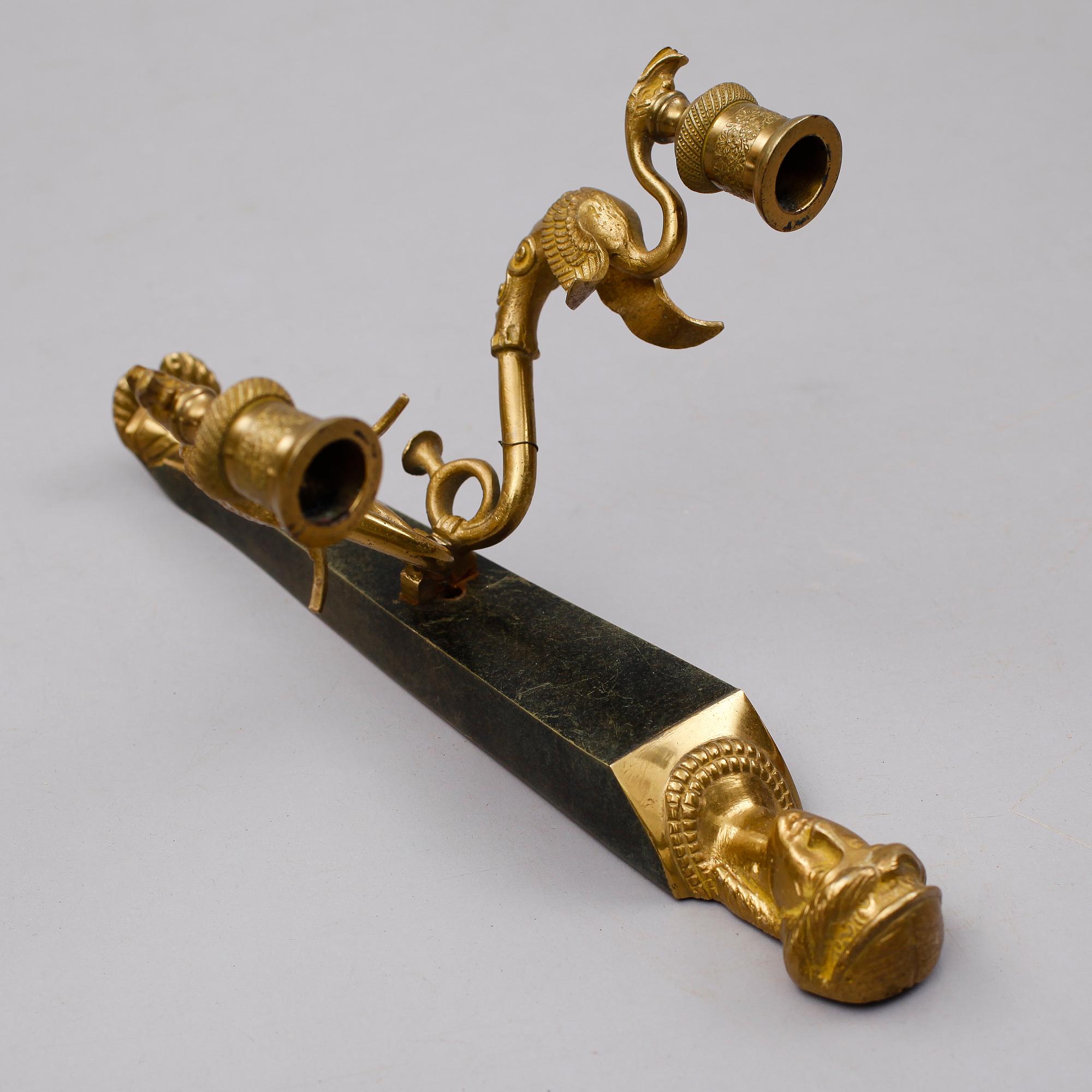 VÄGGLAMPETT, empire stil, 1900-talets första hälft.