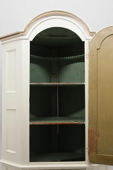 HÖRNSKÅP, 1700/1800-tal.