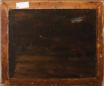 OKÄND KONSTNÄR, 1800-tal, olja på pannå.