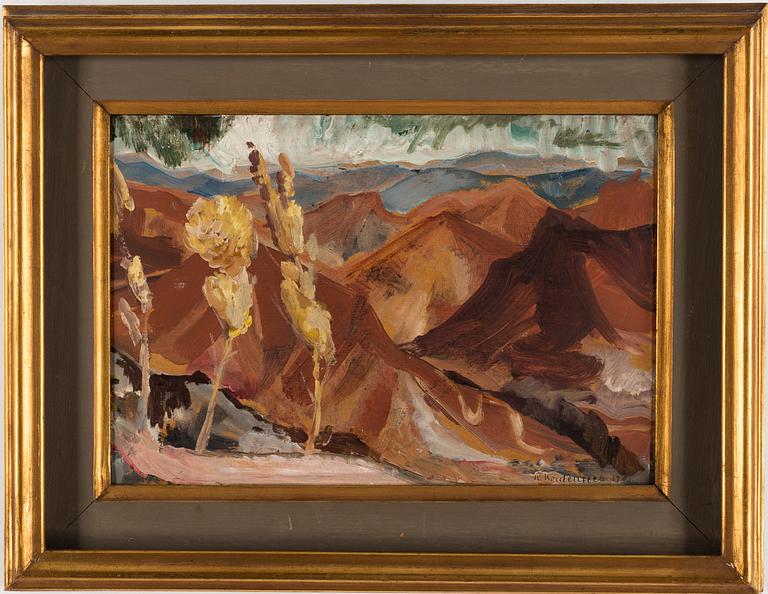 RAGNHILD NORDENSTEN, olja på papp-pannå, signerad och daterad 1925.