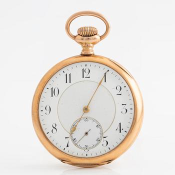 Pocket watch, 14K gold, Prima, 52.5 mm.