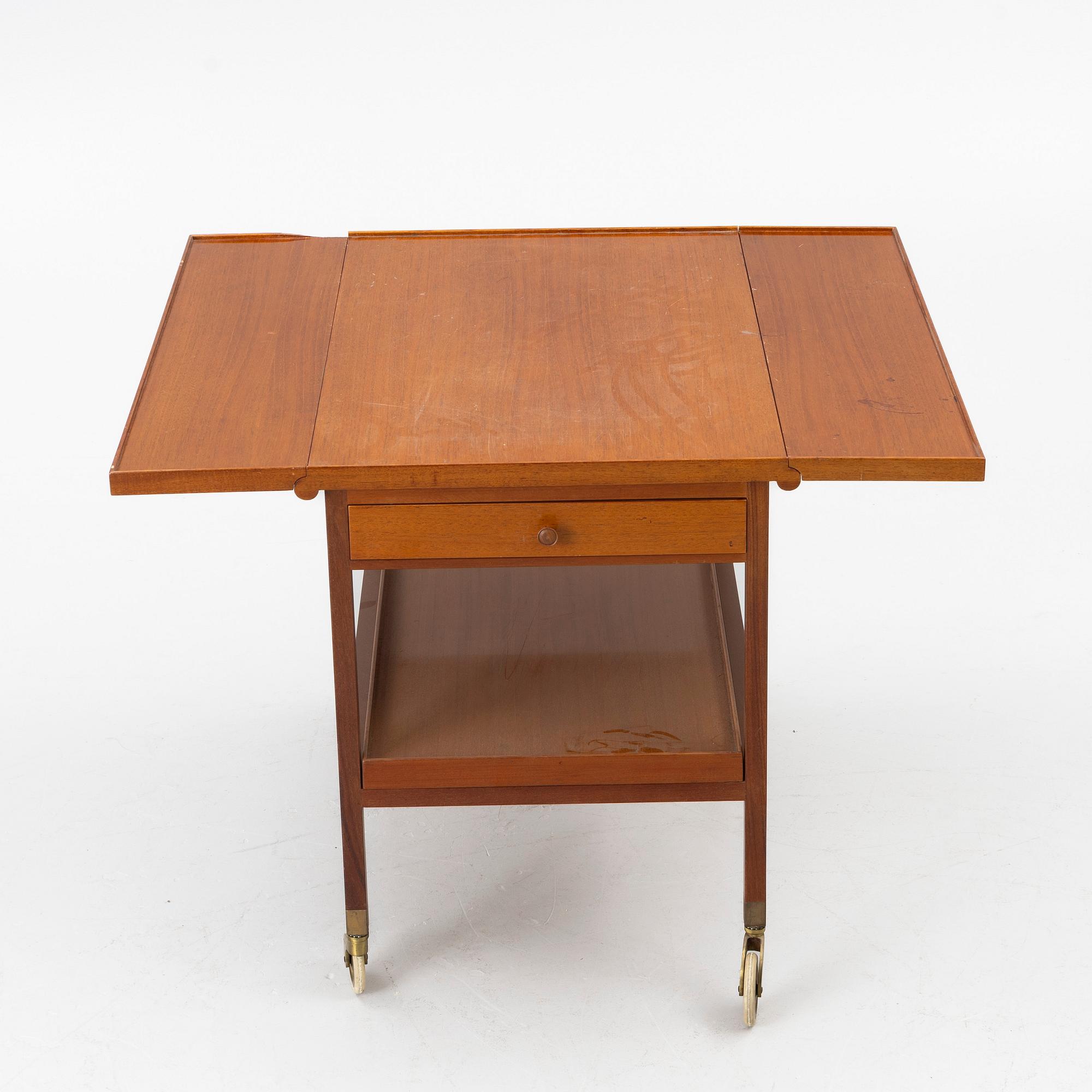 Josef Frank, a model B756 tea trolley, Svenskt Tenn, before 1985.