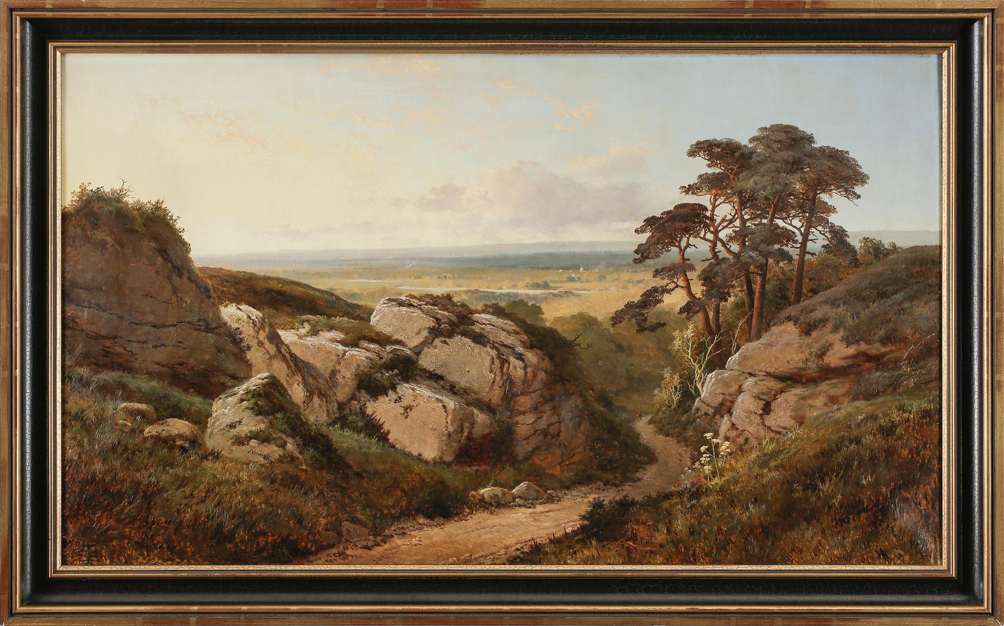 EDWARD H. NIEMANN, olja på duk, signerad.