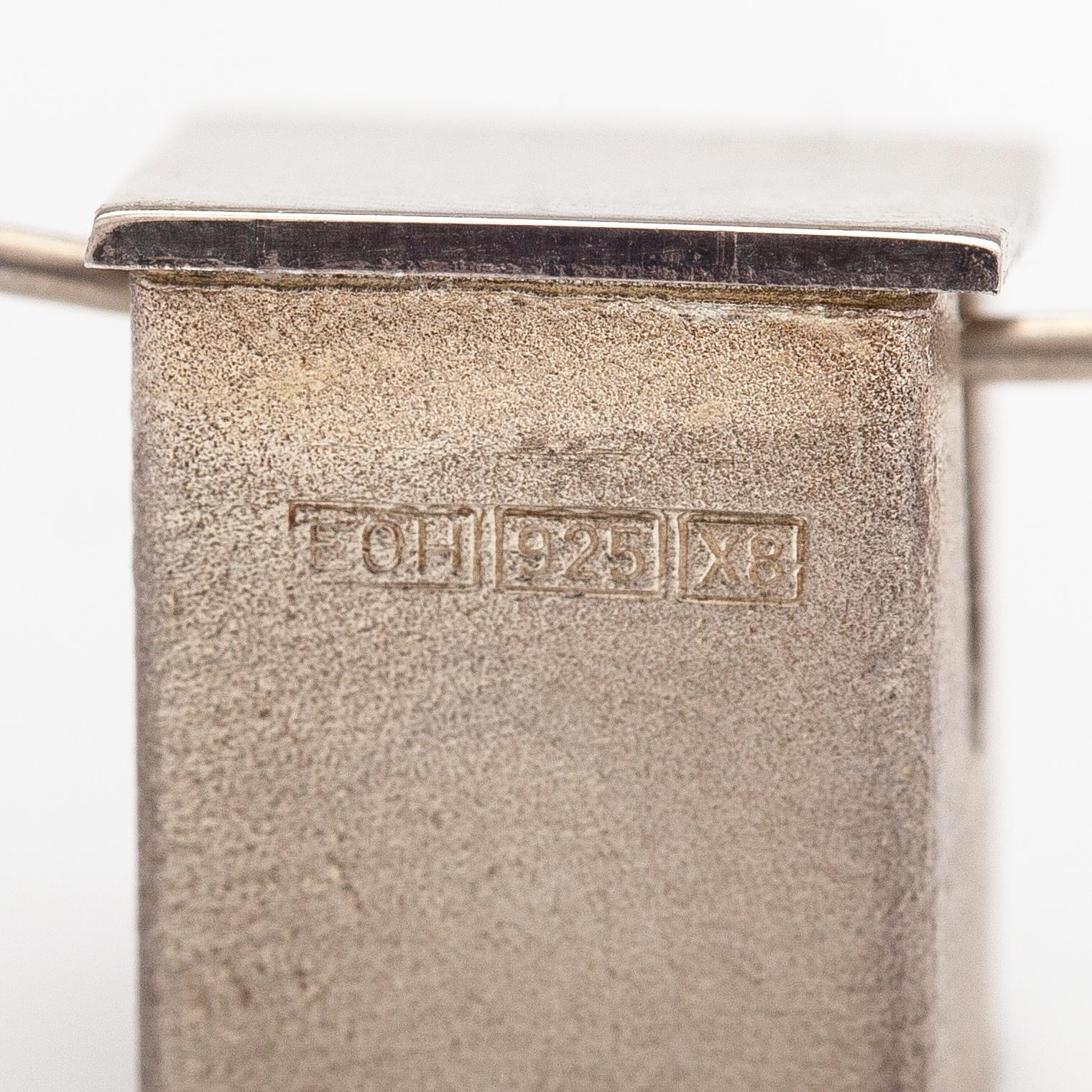 Pekka Piekäinen, A sterling silver necklace "Bird house". Platinoro, Turku 1999.