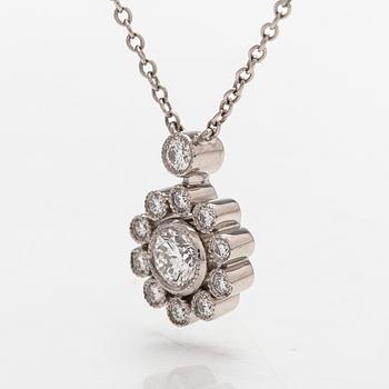 Tiffany & Co, kaulakoru, platinaa ja  briljanttihiottuja timantteja.