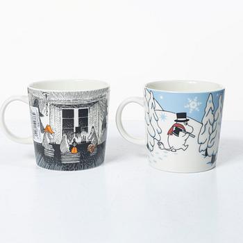 Arabia, 29 Moomin mugs, Finland.