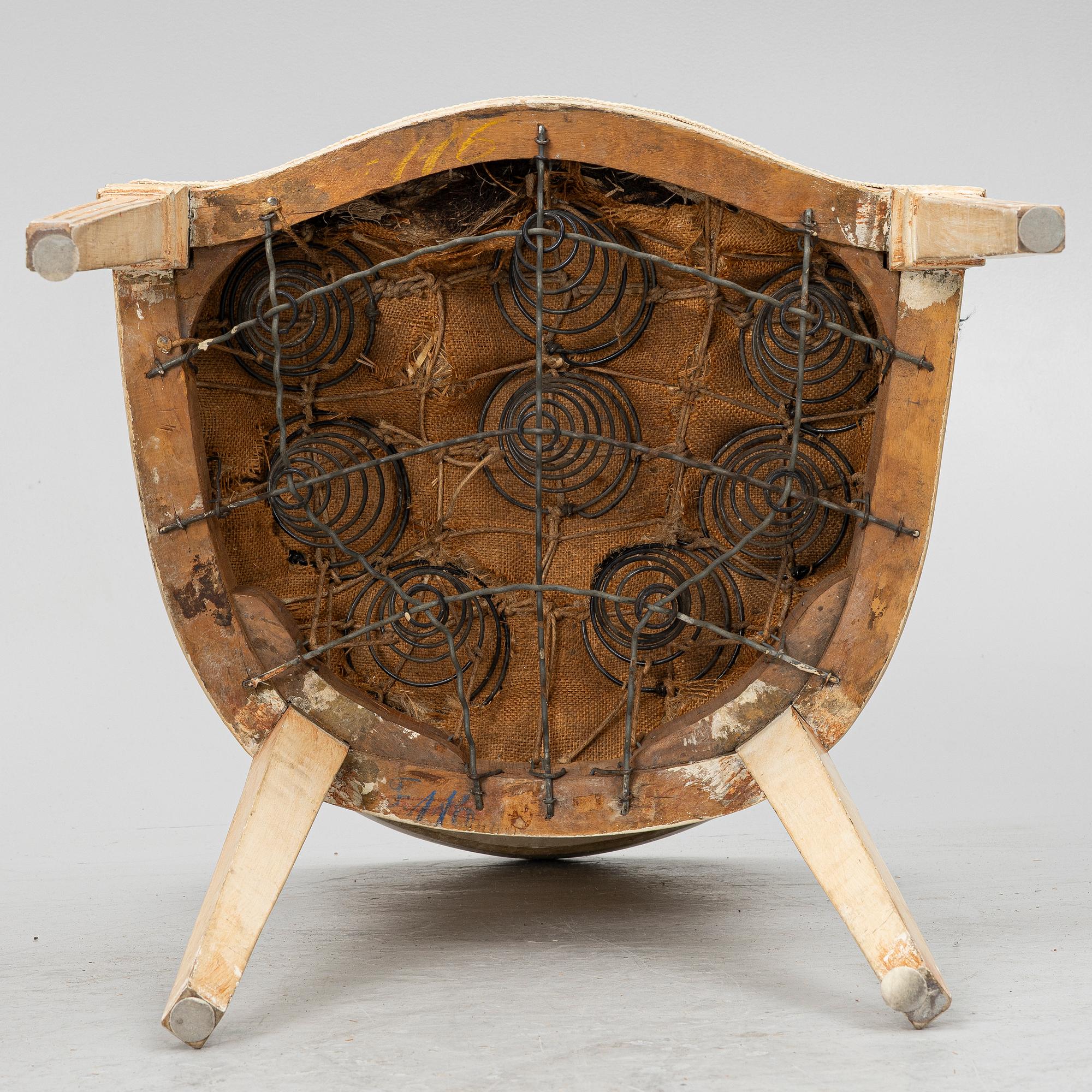 Four chairs, Louis XVI style, 20th century.