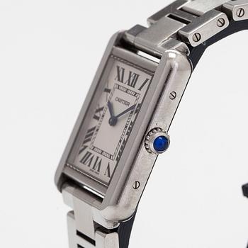 Cartier, Tank Solo, rannekello, 24 x 24 (31) mm.