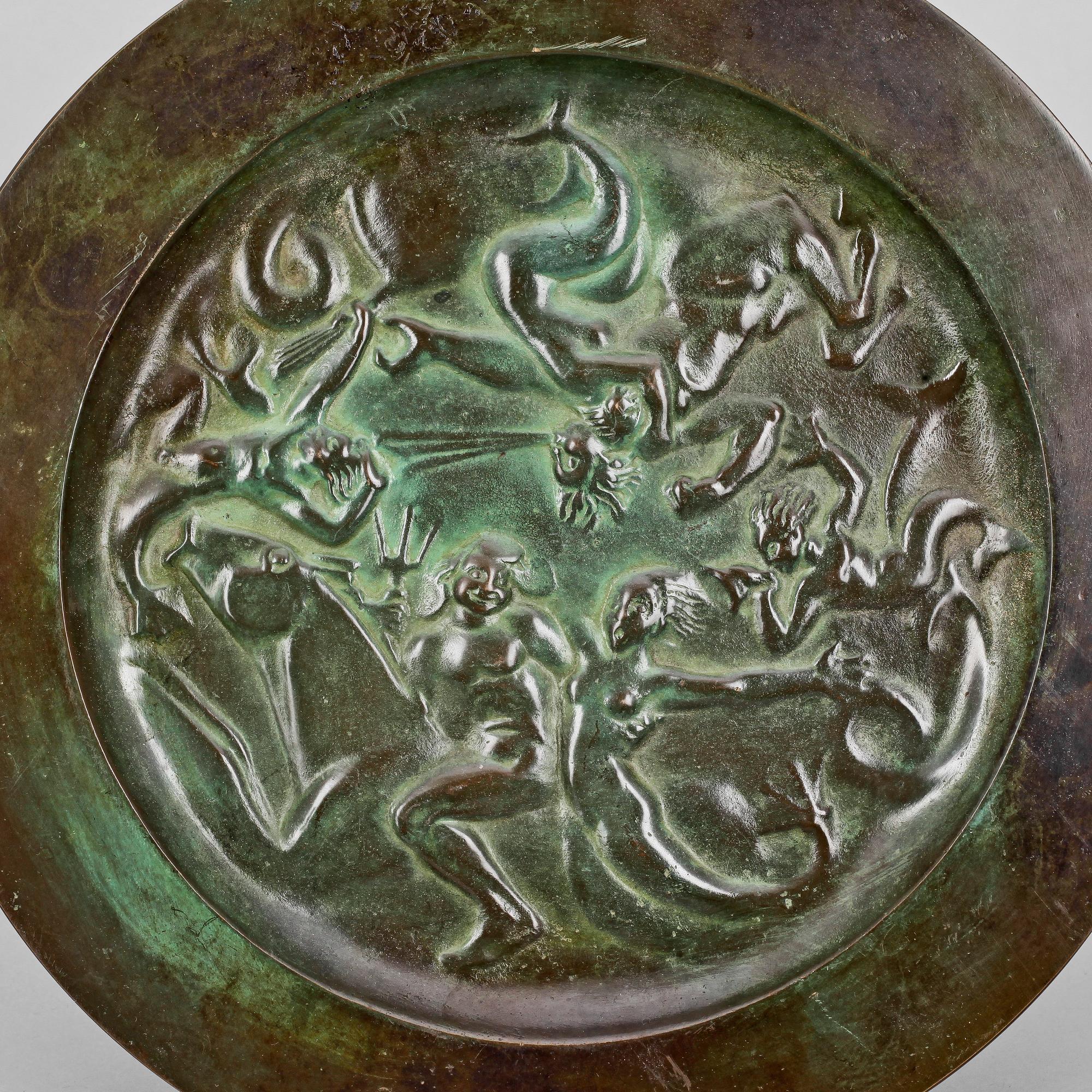 PARTI BRONS, 7 delar, bl.a. GAB o Ystad, 1930-tal.