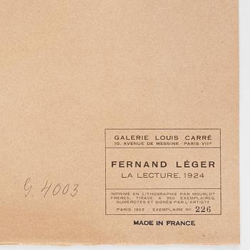 Fernand Léger After, "La lecture".