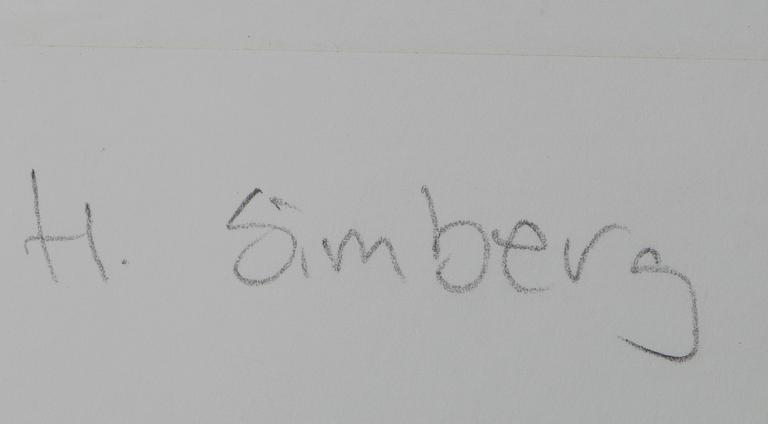 HUGO SIMBERG, etsning.