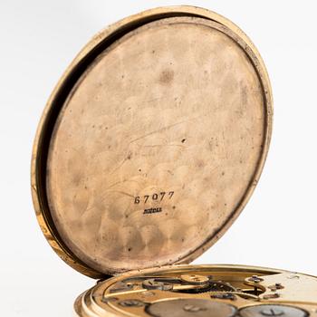 Fickur, 18K guld, savonett, 51 mm.