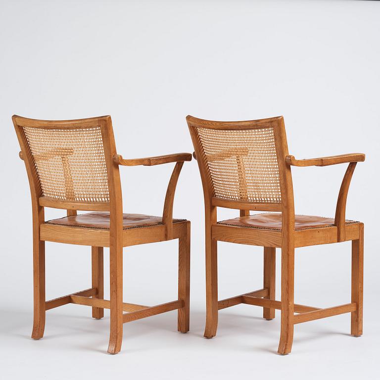 Josef Frank, a pair of ash chairs, Svenskt Tenn, 1940s. model nr 506.