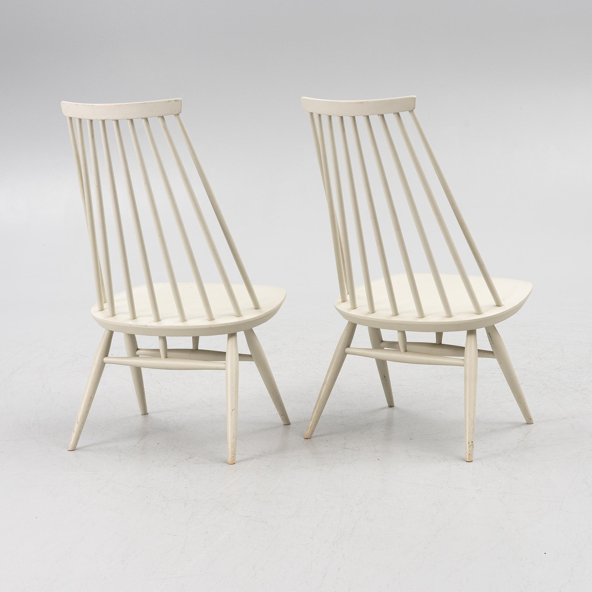 Ilmari Tapiovaara, ett par, stolar, "Mademoiselle", Edsbyverken, 1961.