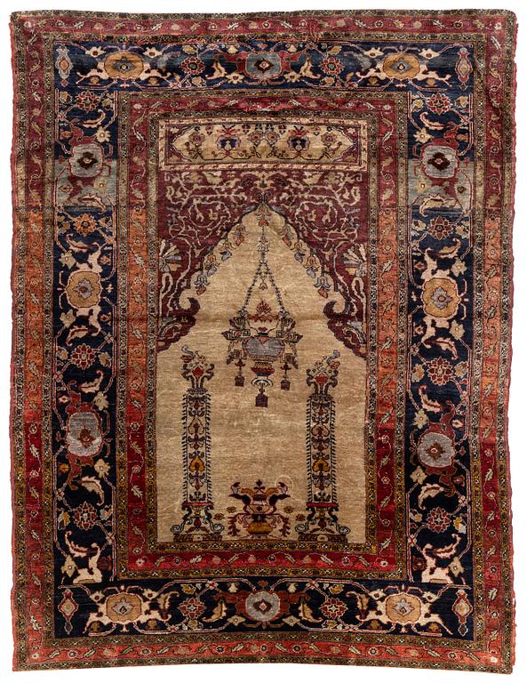 Matta, antik, Sivas silke, Turkiet, ca 172 x 133 cm.