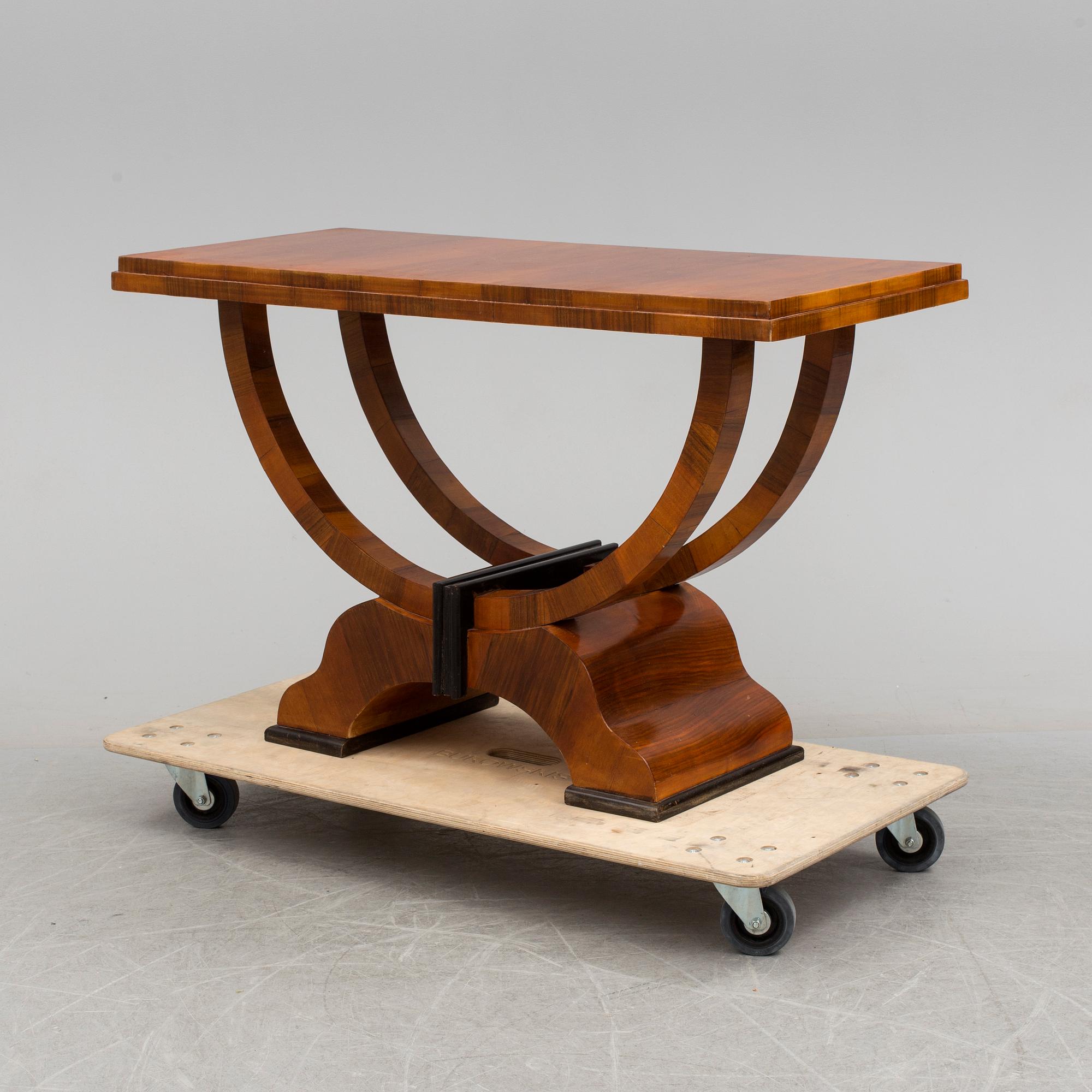 A 20th century art deco style table.