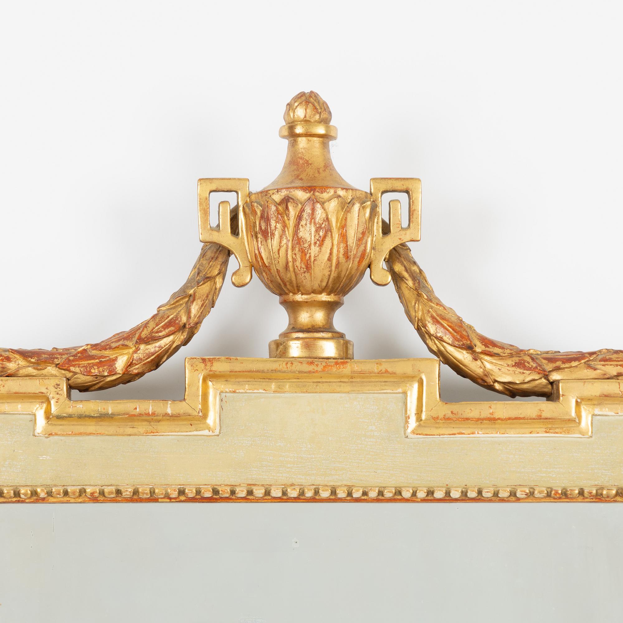 Spegel, Stockholmsarbete, sent 1700-tal, Gustaviansk.