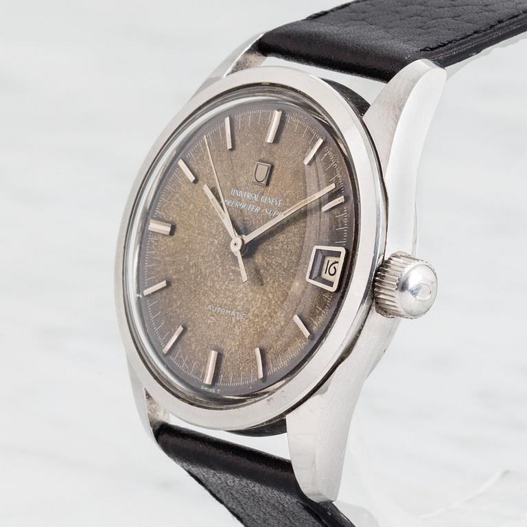 UNIVERSAL GENÈVE, Polerouter super, (SWISS T), armbandsur, 35,5 mm,