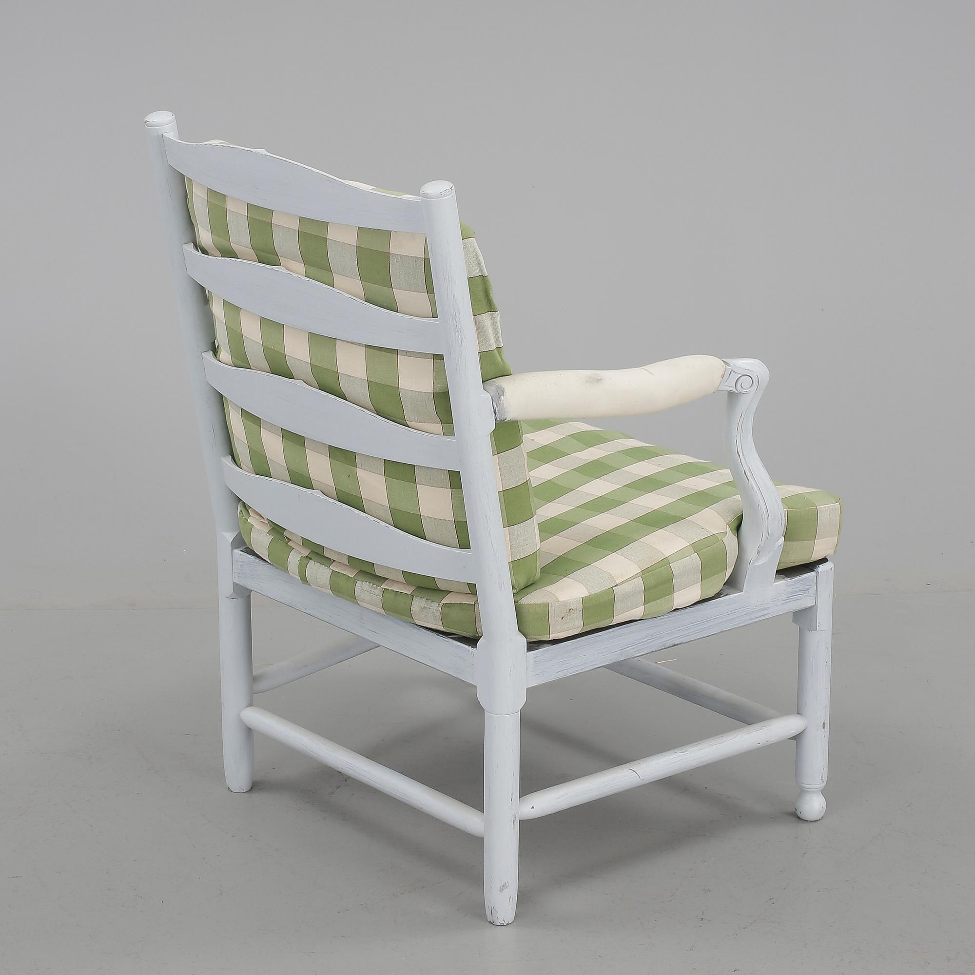 FÅTÖLJ, sk Gripsholmsfåtölj, modern tillverkning.