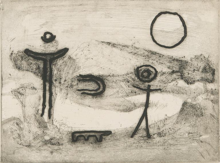 Max Papart, "Promenade dance un paysage".