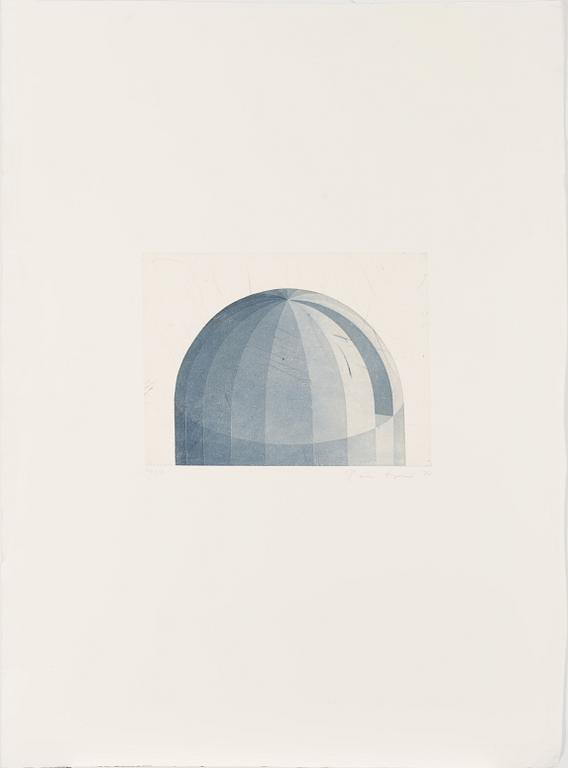 Päivi Lempinen, dry-point and aquatint, signed and dated -88, numbered 36/50.