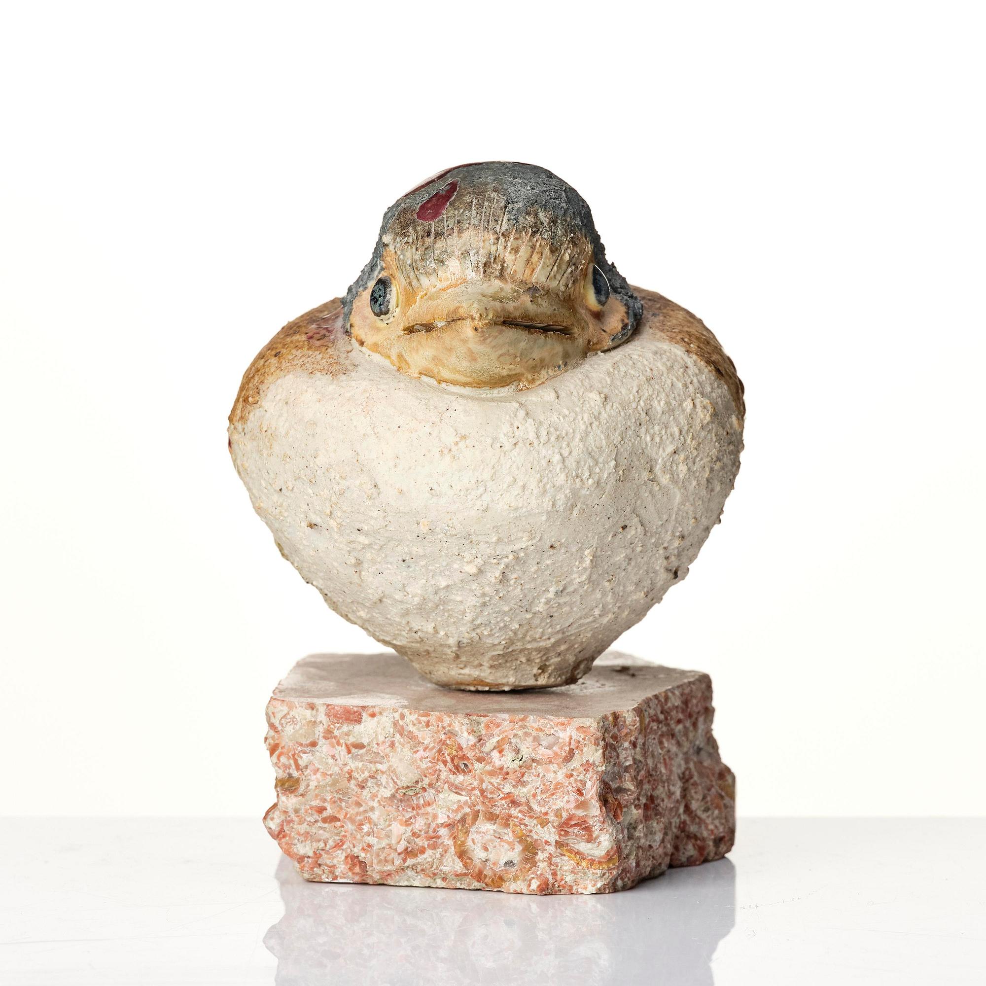 Tyra Lundgren, skulptur, chamotterat stengods, fågel, egen ateljé, Bredkvie.