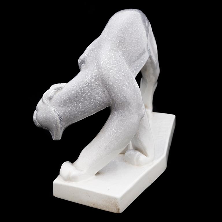 JUSSI MÄNTYNEN, a porcelain sculpture signed J. Mäntynen 1930.