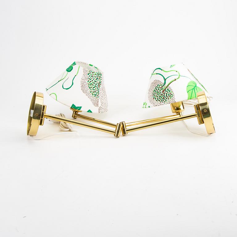 A pair of wall lamps, possibly Scan Lamps Norway, late 20th century.