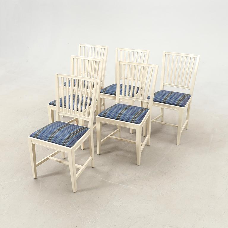 Chairs, 6 pieces, second half of the 20th century.