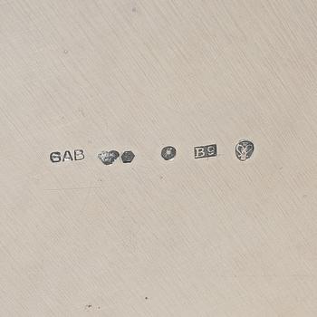 Guldsmedsaktiebolaget (GAB), A Swedish silver bowl, marks of Guldsmedsaktiebolaget (GAB), Stockholm 1952.