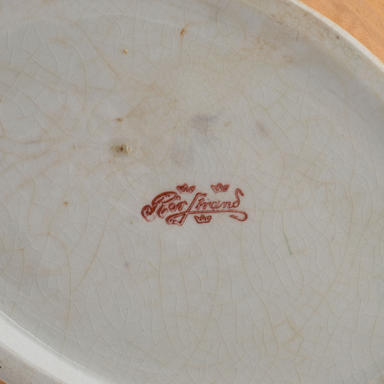 Two creamwear hen shaped egg bowls, Rörstrand & Gustavsberg, late 19th century and 1920's/30's.