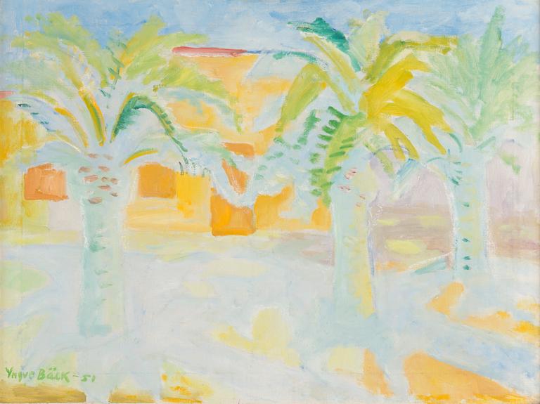 Yngve Bäck, "Palmuja, Menton".