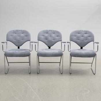 Sam Larsson, Armchairs, three pieces, "Sam", Dux, 1980s.